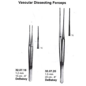 Vascular Dissecting Forceps Debakey Ultralite 1.2 Mm 15 Cm - 6"