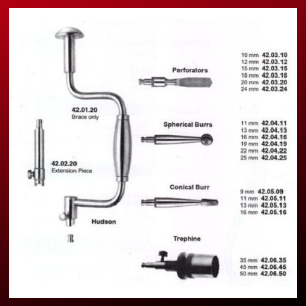 Drills, Perforators, Trephines